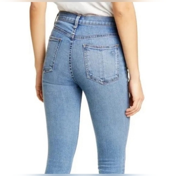 rag & bone NWT Nina High Rise Release Raw Skinny Jeans Montrose 24 Womens - Picture 4 of 16